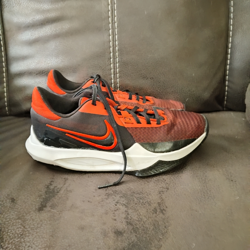 Excellent Condition Nike Precision 6 Black/Gym Red Men's Size 7